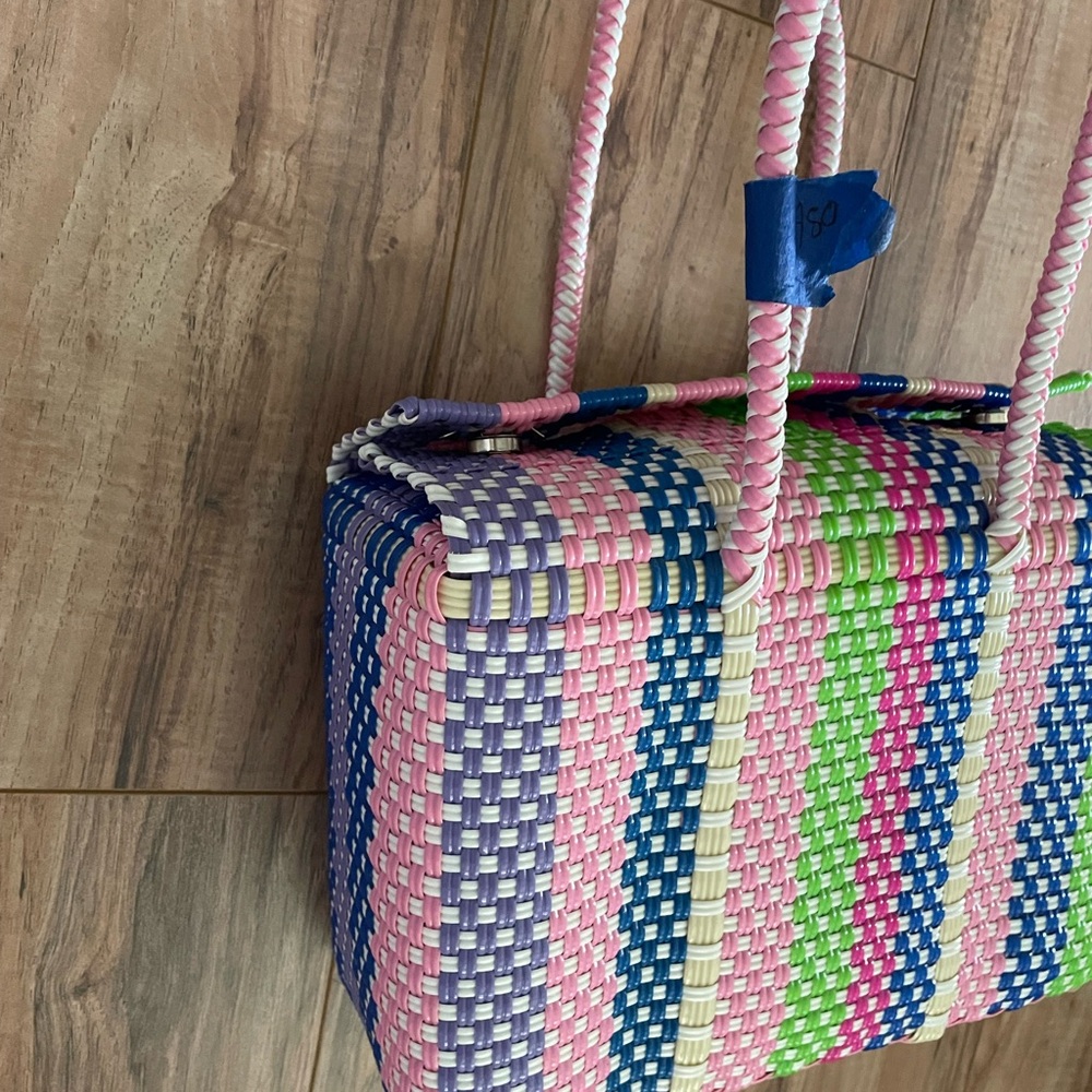 Colorful Woven Tote Bag
